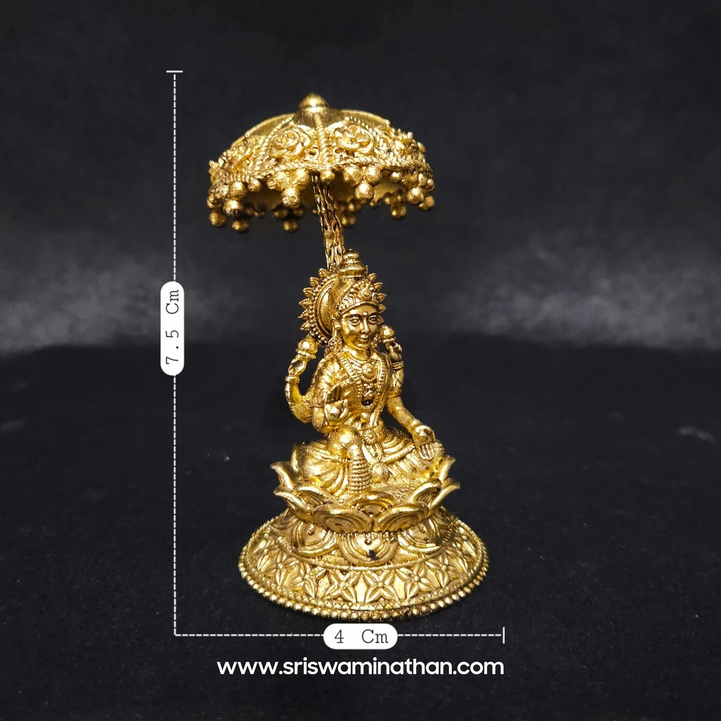 Lakshmi seated Under Umbrella Dome