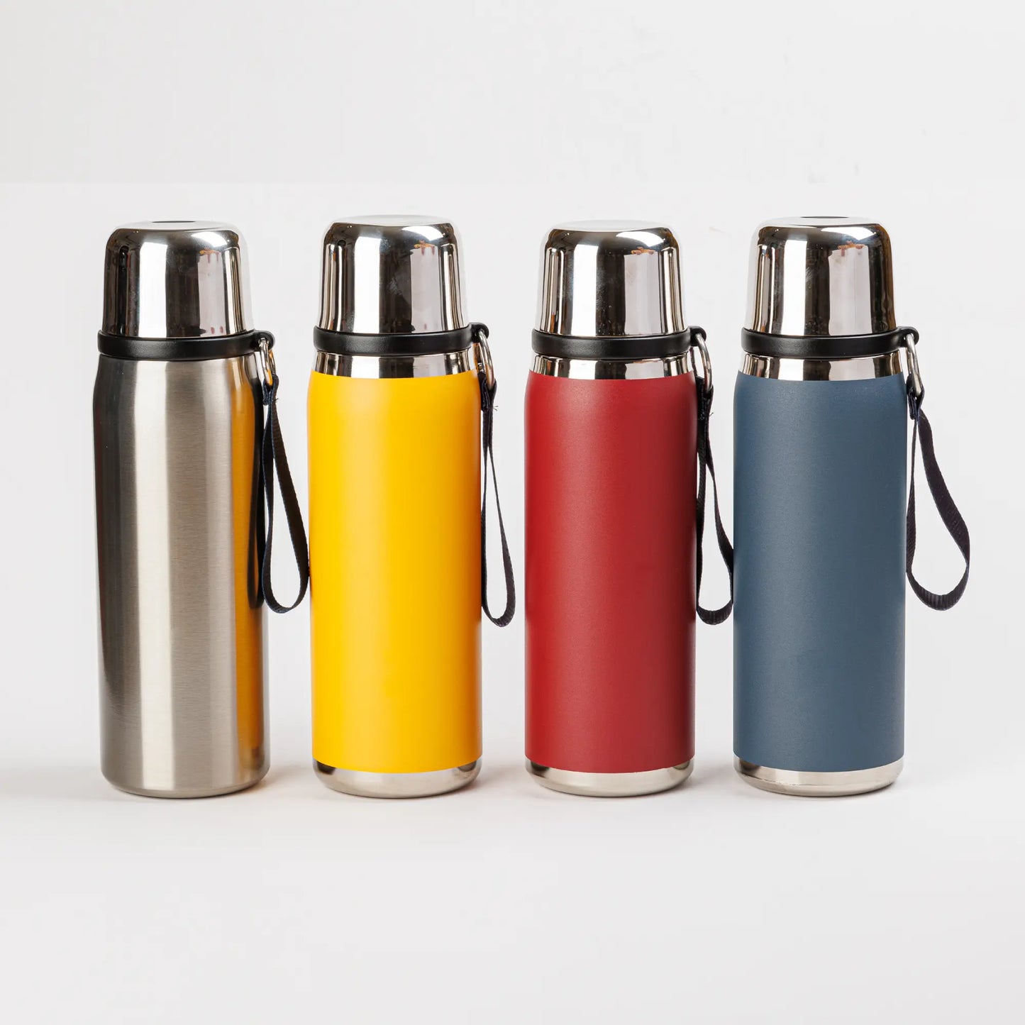Vacuum Flask 117- Maroon/ Black/ Dark Green / Ss