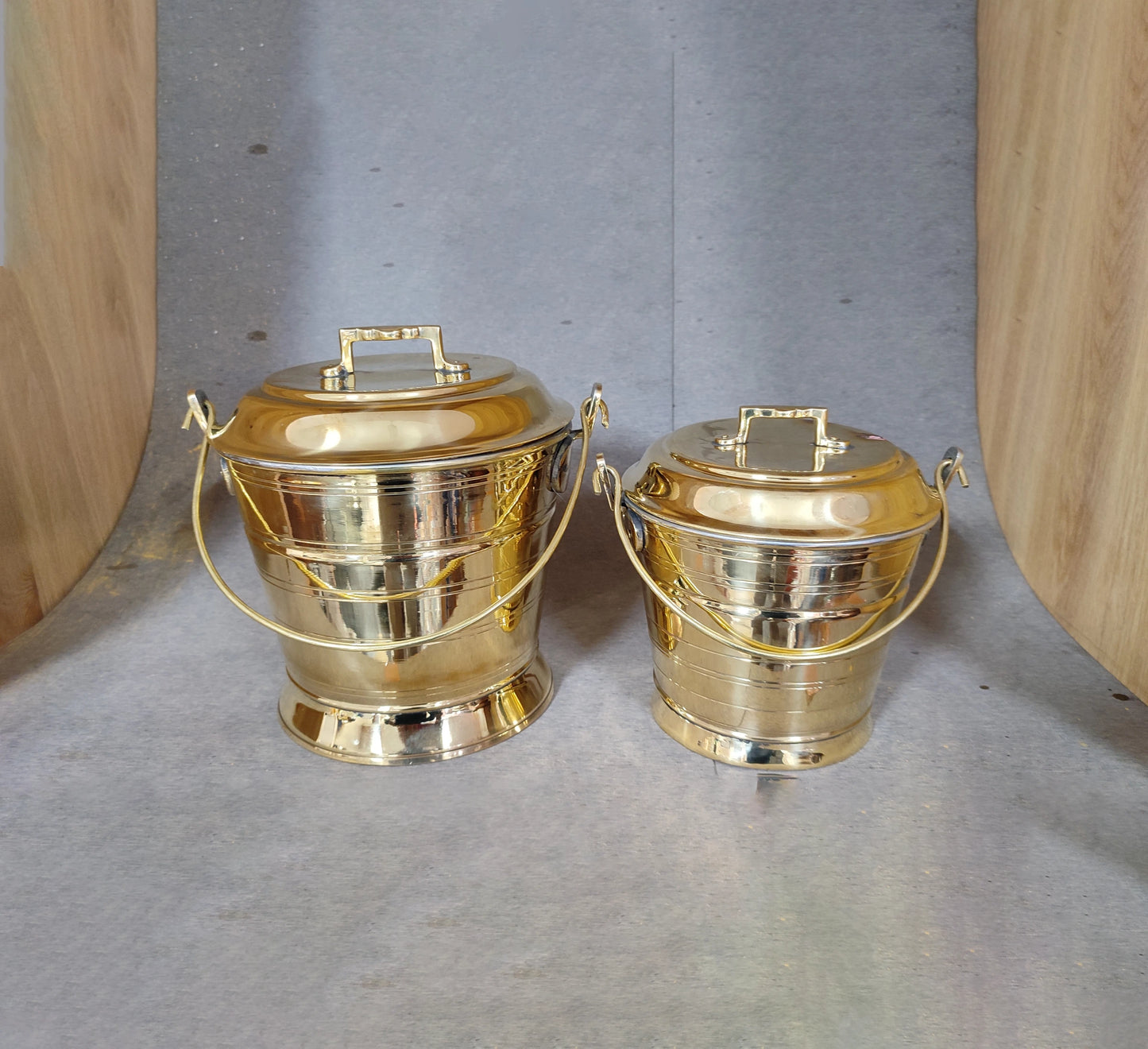 Bucket Brass With Handle