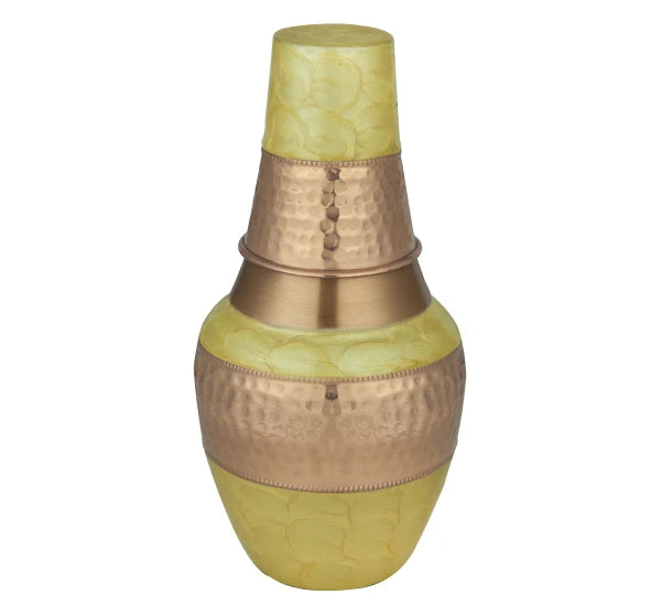 Copper Jug- Vintage Yellow