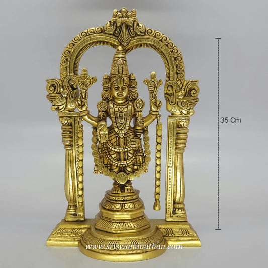 Tirupati Balaji Lord Venkateswara statue - Authentic traditional design for pooja room worship