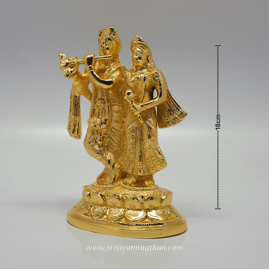 7" Golden finish Krishnan Radhai
