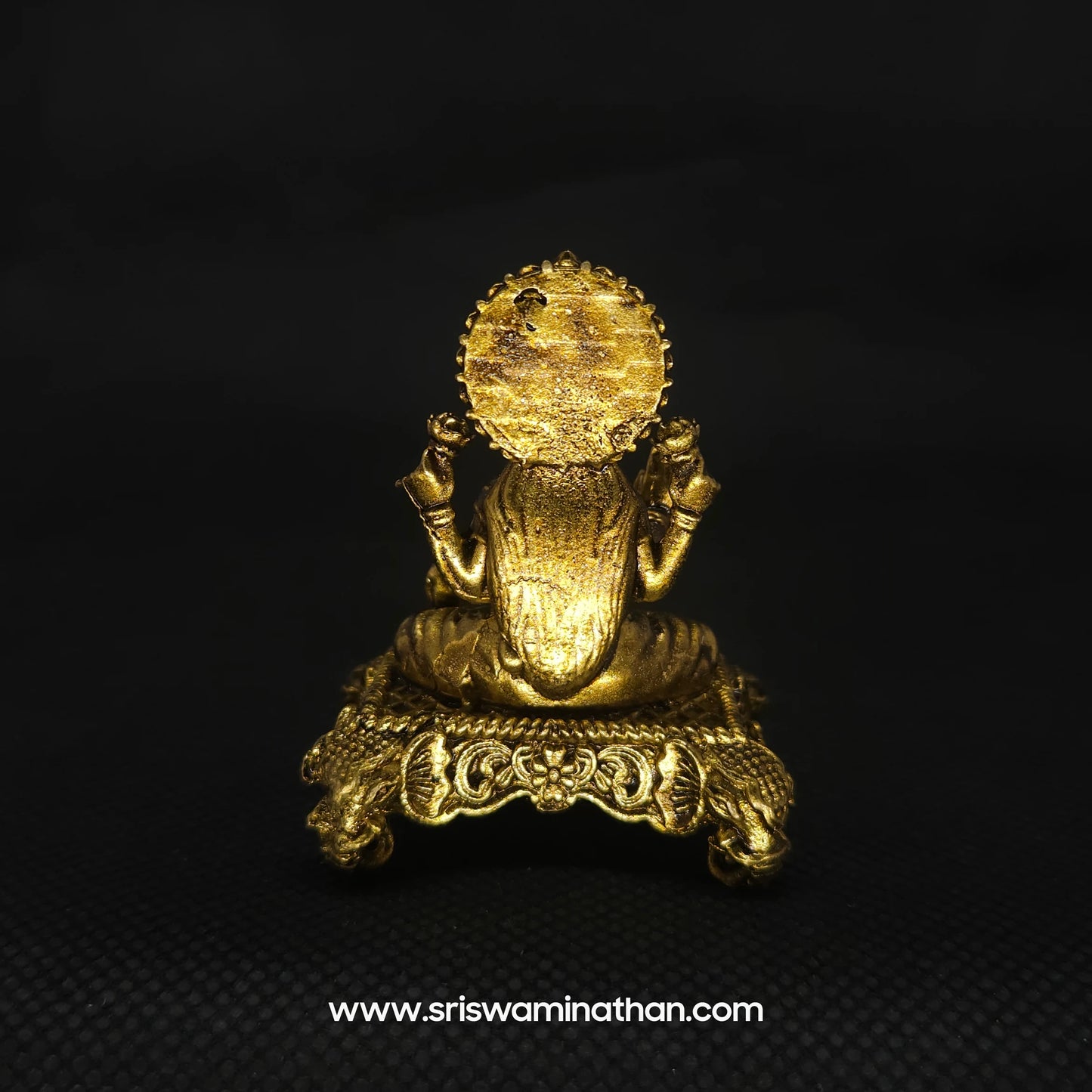 2" Lakshmi seated on Elephant Peedam