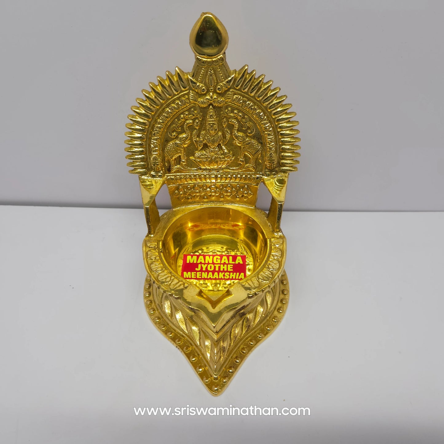 Meenakshi Kamatchi Brass Vilakku - Goddess Lamp for Pooja