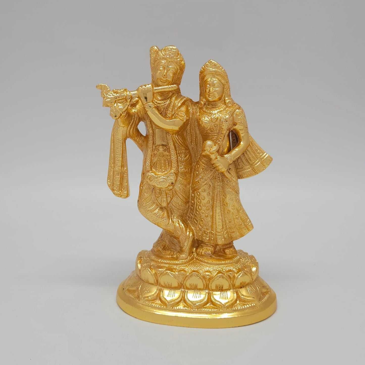 7" Golden finish Krishnan Radhai