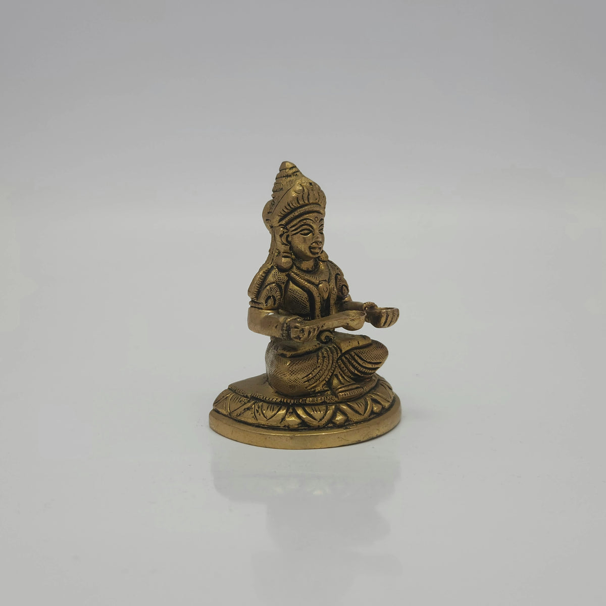 Sri Annapoorani Brass Antique Statue(540GM) – Divine Goddess of Abundance