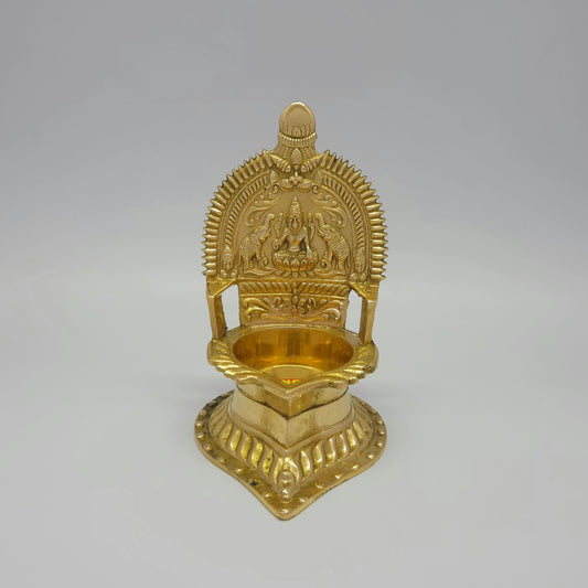 Meenakshi Kamatchi Brass Vilakku - Goddess Lamp for Pooja