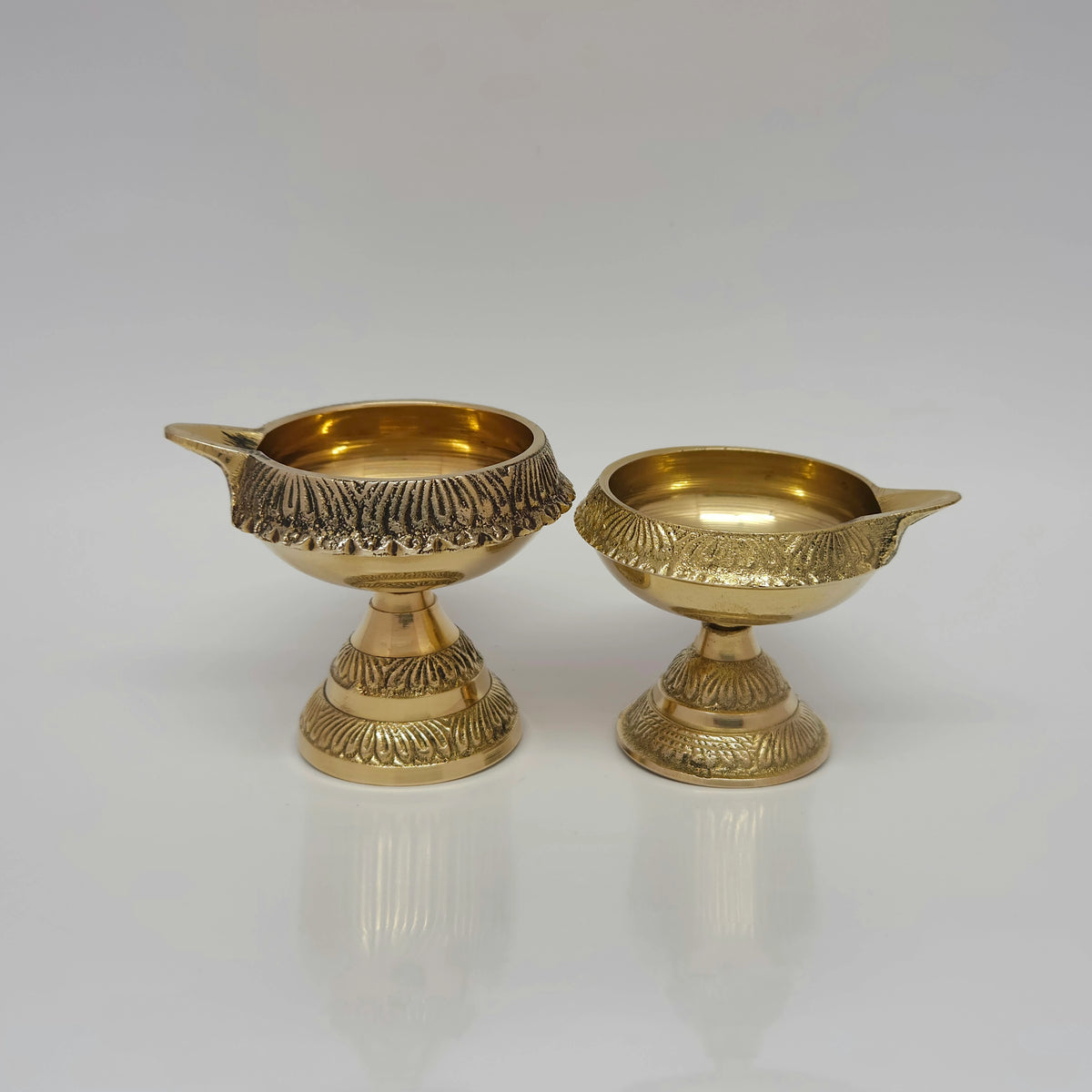 Kubera Brass Deepam - Spiritual Prosperity Oil Lamp