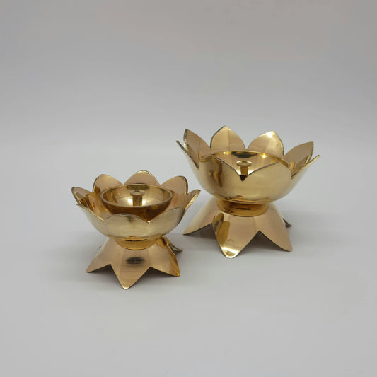 Kamal Nanda Deepam Puja Lamp - Spiritual Decor for Home 4.4|Brass spiritual decor