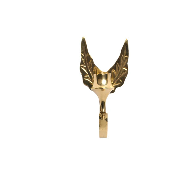 Brass Batthi Stand (Incense Stick Holder) with Two Leaves NO.2 – Traditional Pooja Accessory for Spiritual Spaces
