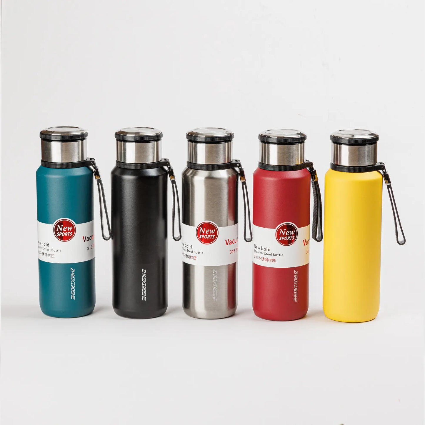 Vacuum Flask 114- Yellow/dark Green/ Stainless/ Maroon