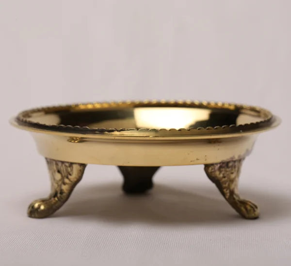 Brass Pooja Pin Tray – 3 Inches Diameter
