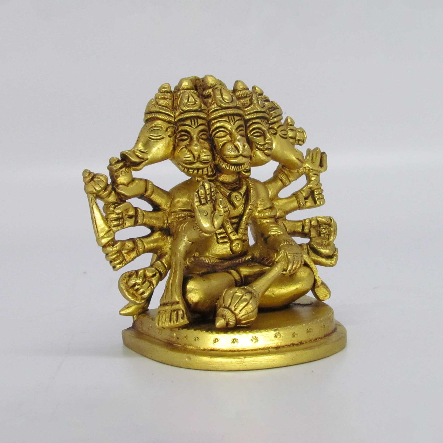 Hanuman Sitting 5 Face Antiq 850gm Ac