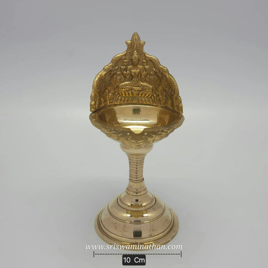 Best gift Gaja Lakshmi brass lamp - Traditional Tamil Nadu vilakku for prosperity and blessings