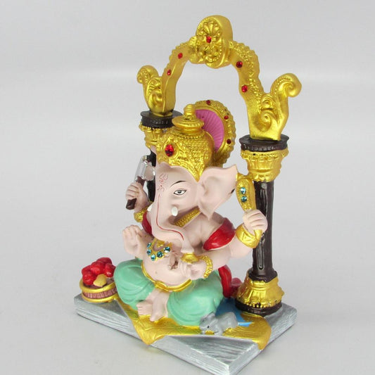 Exquisite Ganesh Idol-7.5" Resin statue