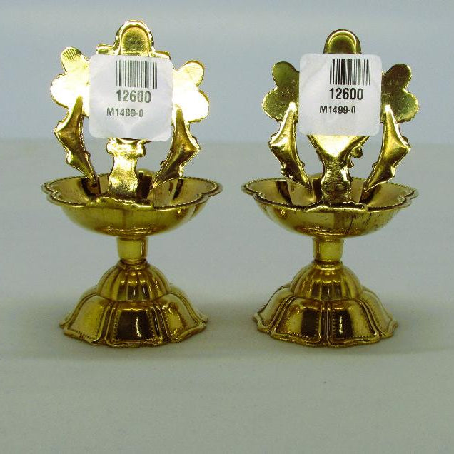 Divine Brass Sangu Chakra Deepam Set for Spiritual Growth & Meditation (105g)