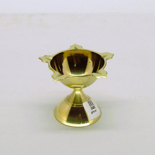 Five Face Brass Diya - Diwali Festival Oil Lamp|Star-shaped brass diya 65g|Diwali decoration ideas