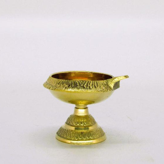 Brass Kubera Deepam - Spiritual Prosperity Oil Lamp (35g)