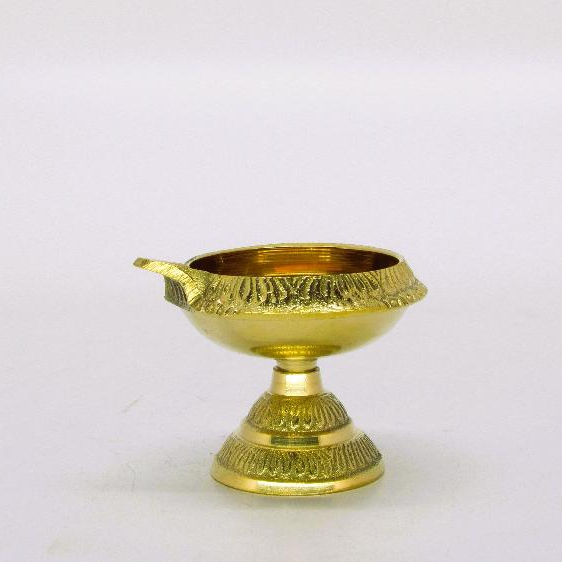 Lord Kubera's Brass Vilakku - Spiritual Wealth Attractor (50g)