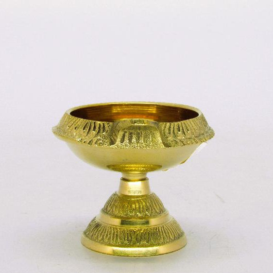 Brass Kubera Deepam - Spiritual Prosperity Oil Lamp (175g)