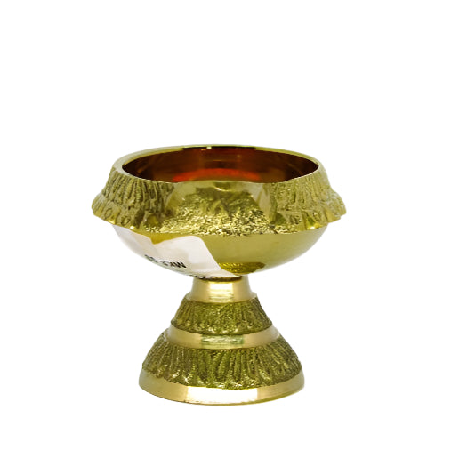 Lord Kubera's Brass Vilakku - Spiritual Wealth Attractor (50g)