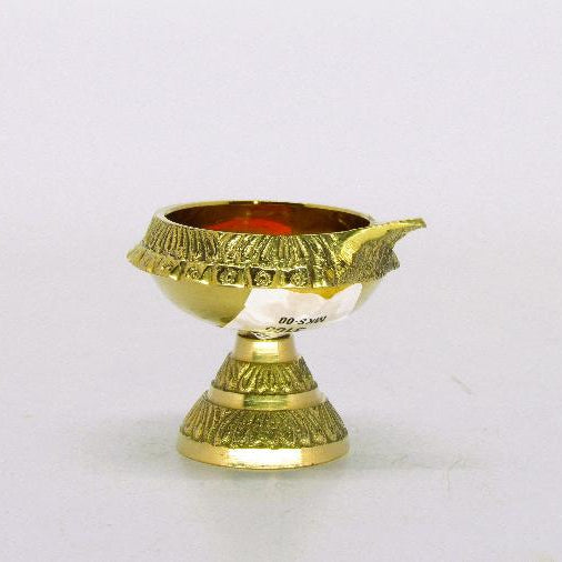 Lord Kubera's Brass Vilakku - Spiritual Wealth Attractor (45g)