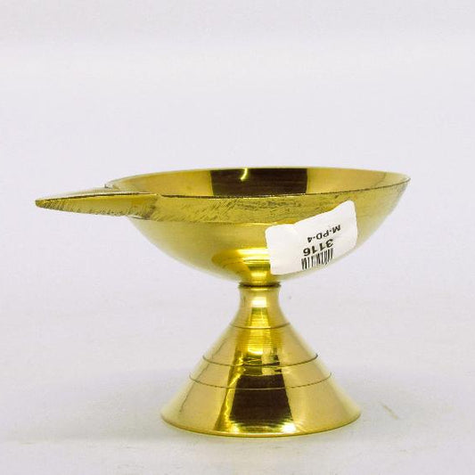 BRASS PAN AGAL DEEPAM No.4 |SPIRITUAL OIL LAMP FOR POOJA