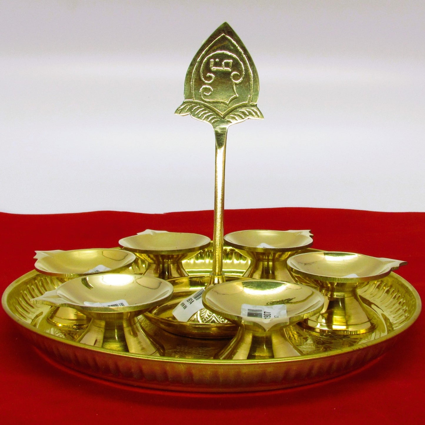 ARUMUGA VILAKKU WITH VEL STANDARD SIZE | ARUMUGA VILAKKU SET FOR LORD MURUGA WORSHIP| 6 FACE VILAKKU WITH VEL | OM MURUGA POOJAI VILAKKU | ARUMUGA KARTHIKAI DEEPAM WITH VEL
