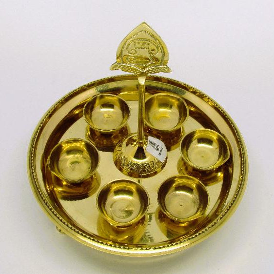 Grand Murugan Puja Kit - Special (6 Agal Deepam, Vel, TRAY)|Large Lord Om Murugan Worship Kit (6 Deepam, Vel, TRAY)| ARUMUGA KARTHIGAI DEEPAM WITH GRAND VEL