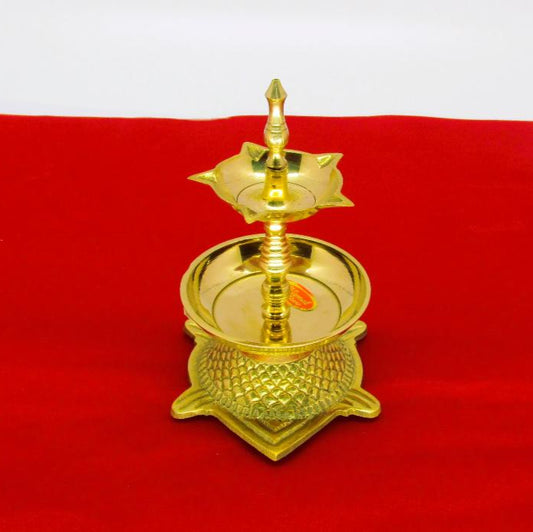 VASTU SHUDDHI KURMA VILAKKU NO. 3|KERALA TRADITIONAL VASTU OIL LAMP WITH TORTOISE BASE