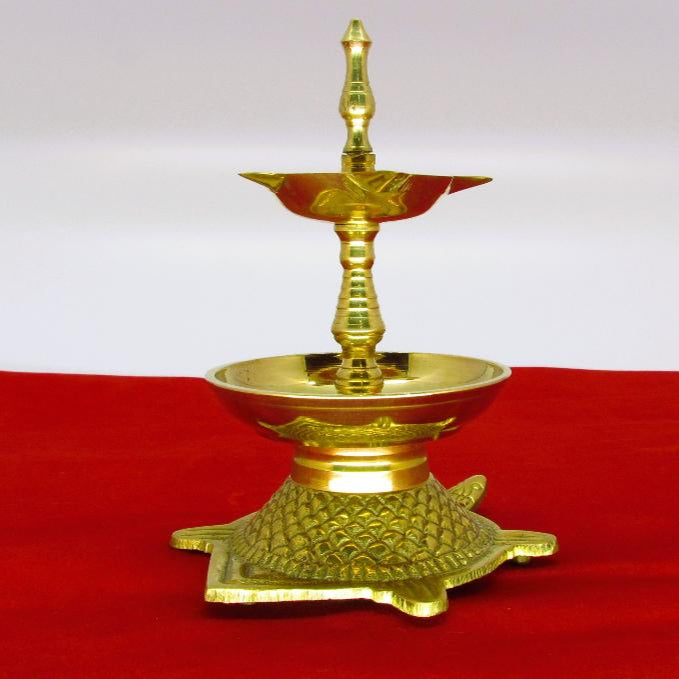VASTU SHUDDHI KURMA VILAKKU NO. 3|KERALA TRADITIONAL VASTU OIL LAMP WITH TORTOISE BASE