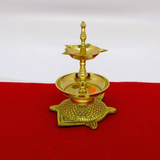 VASTU SHUDDHI KURMA VILAKKU NO. 2|KERALA TRADITIONAL VASTU OIL LAMP WITH TORTOISE BASE