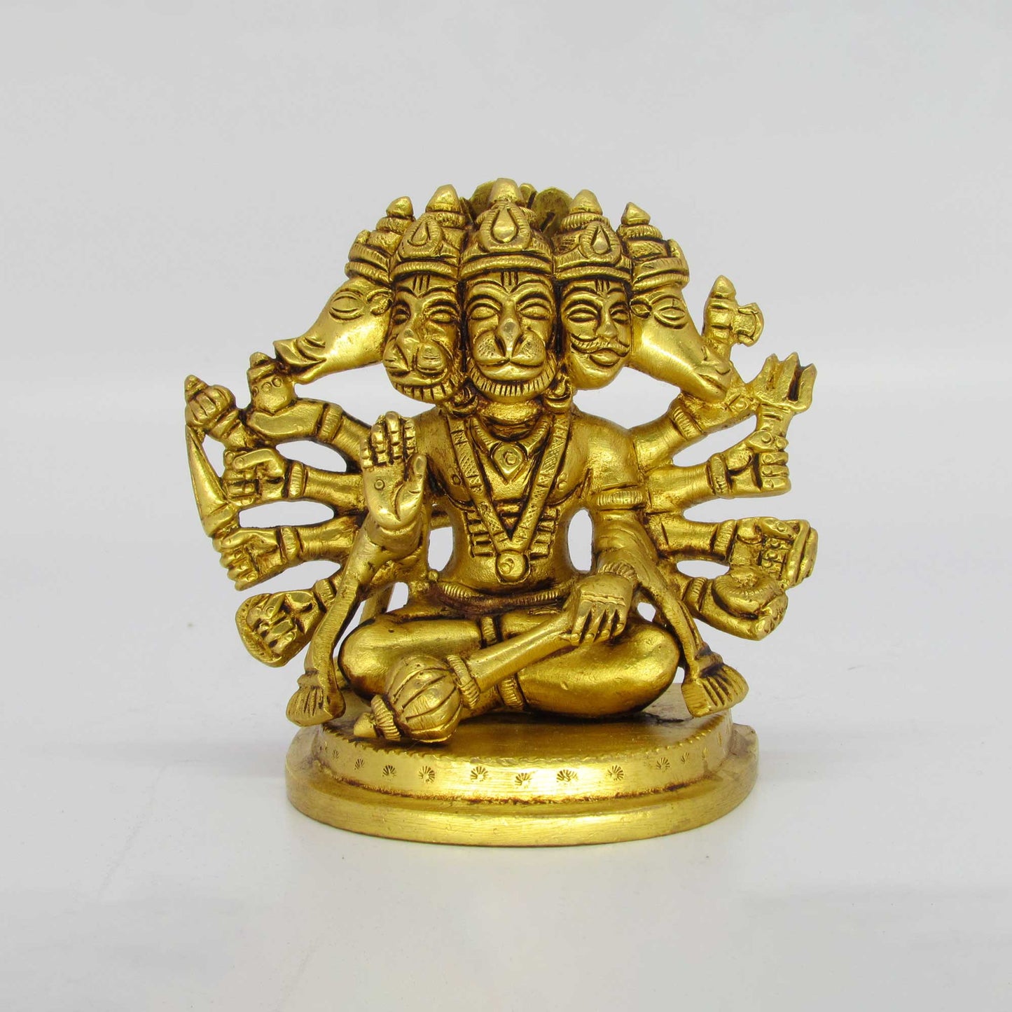Hanuman Sitting 5 Face Antiq 850gm Ac