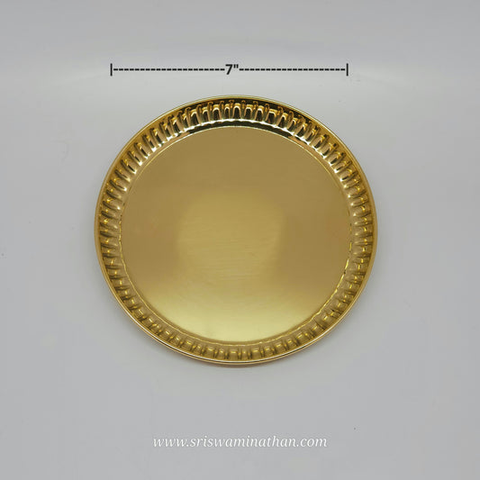 Brass Pooja Tray .130 Kg