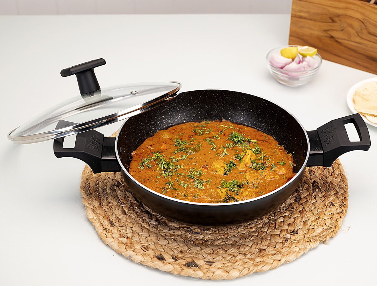 MILTON KADHAI 28CM WITH LID TRIPLY