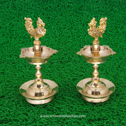 Annapatchi Brass Oil Lamp for Diwali Lighting and Auspicious Celebrations