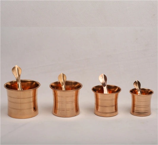 Copper Sheet Panchapatram Set