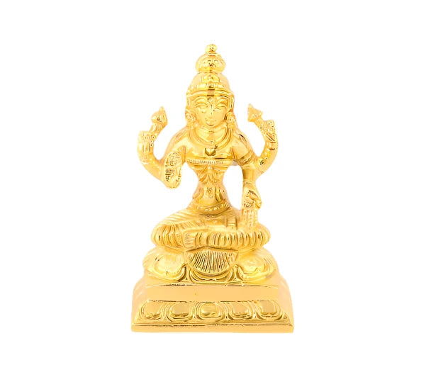 BRASS LAKSHMI IDOL 3.5