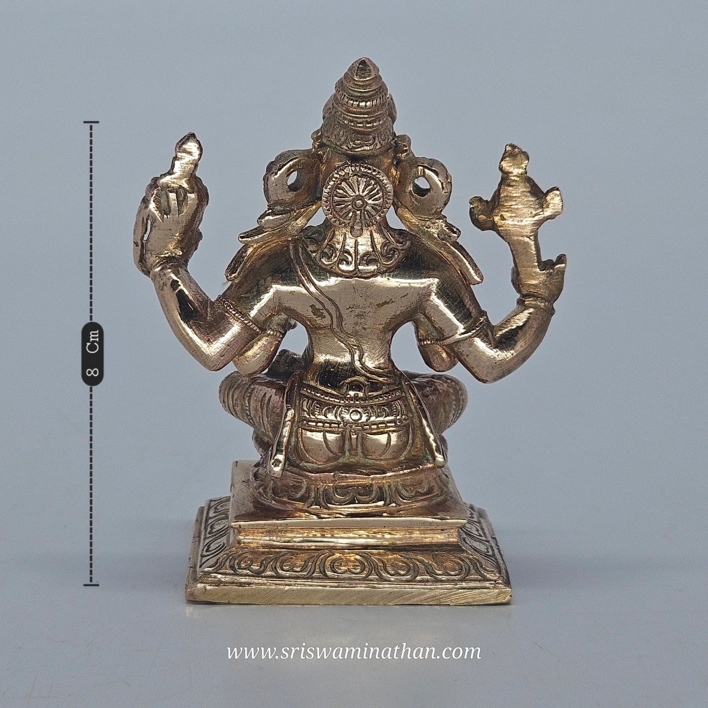 Hayagreeva Panchaloha Back View - Knowledge Deity Brass - Premium Craftsmanship