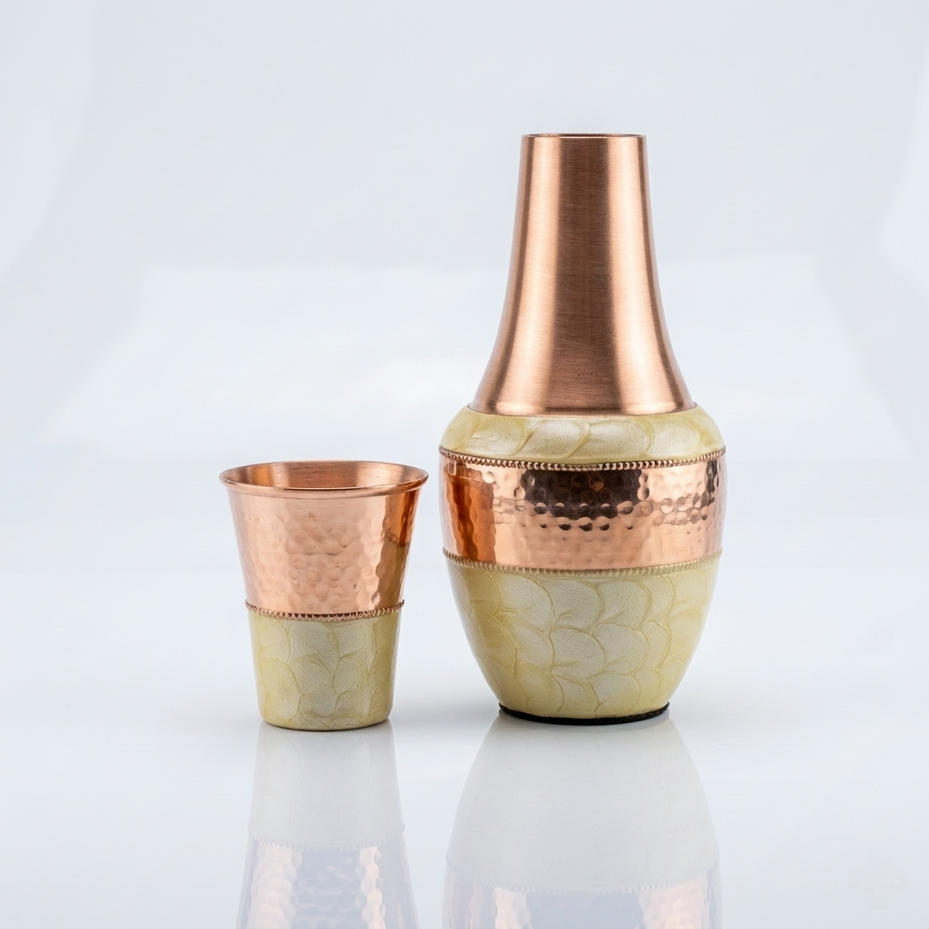 Copper Jug- Vintage Meri Gold