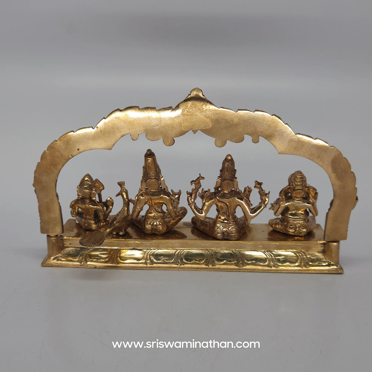 Shiva Parivar Complete Panchaloha - Maha Shivaratri Pradosham Statue - Five-Metal Alloy - Sri Swaminathan