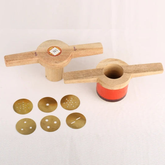 Eco-Friendly Chakli Maker – Wooden and Brass