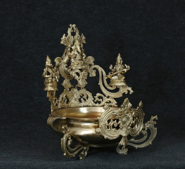 Laskhmi Vinayagar Saraswathi Urli 19 Inch