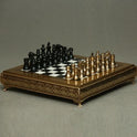 Chess Board With Coins Brass