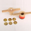 Traditional Wooden Murukku Achu No.1 - Handcrafted Indian Snack Maker for Crispy Murukku