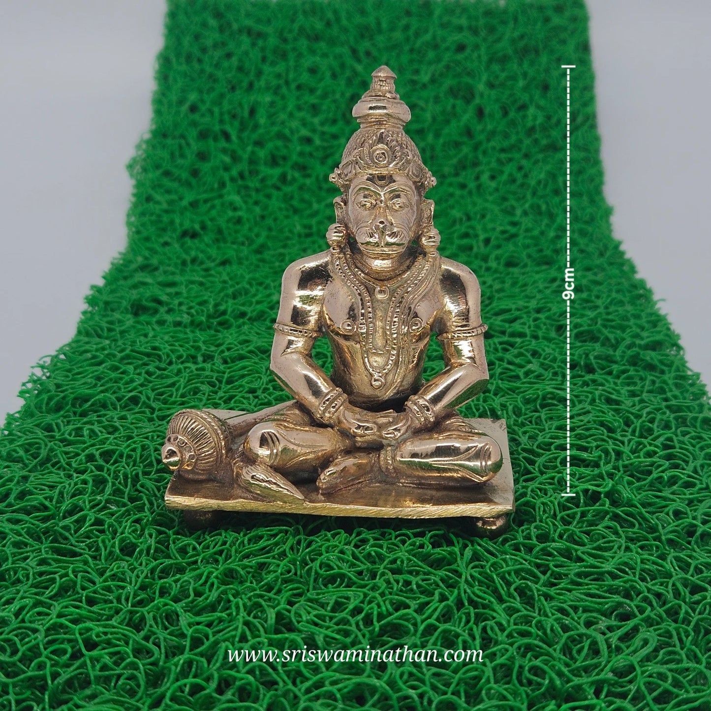 Handcrafted Panchaloga Hanuman Idol – 3.2 inch | Kumbakonam Anjaneya Statue