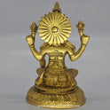 Lakshmi Brass Statue 7.5" - Goddess of Wealth & Prosperity