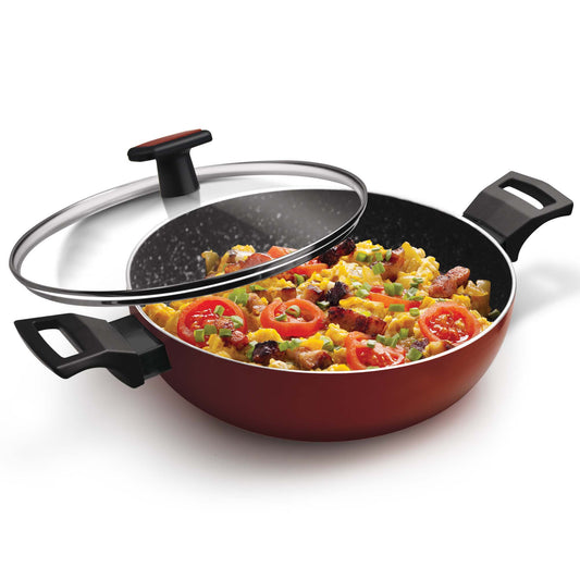 MILTON KADHAI WITH LID 26CM GRANITO INDUCTION
