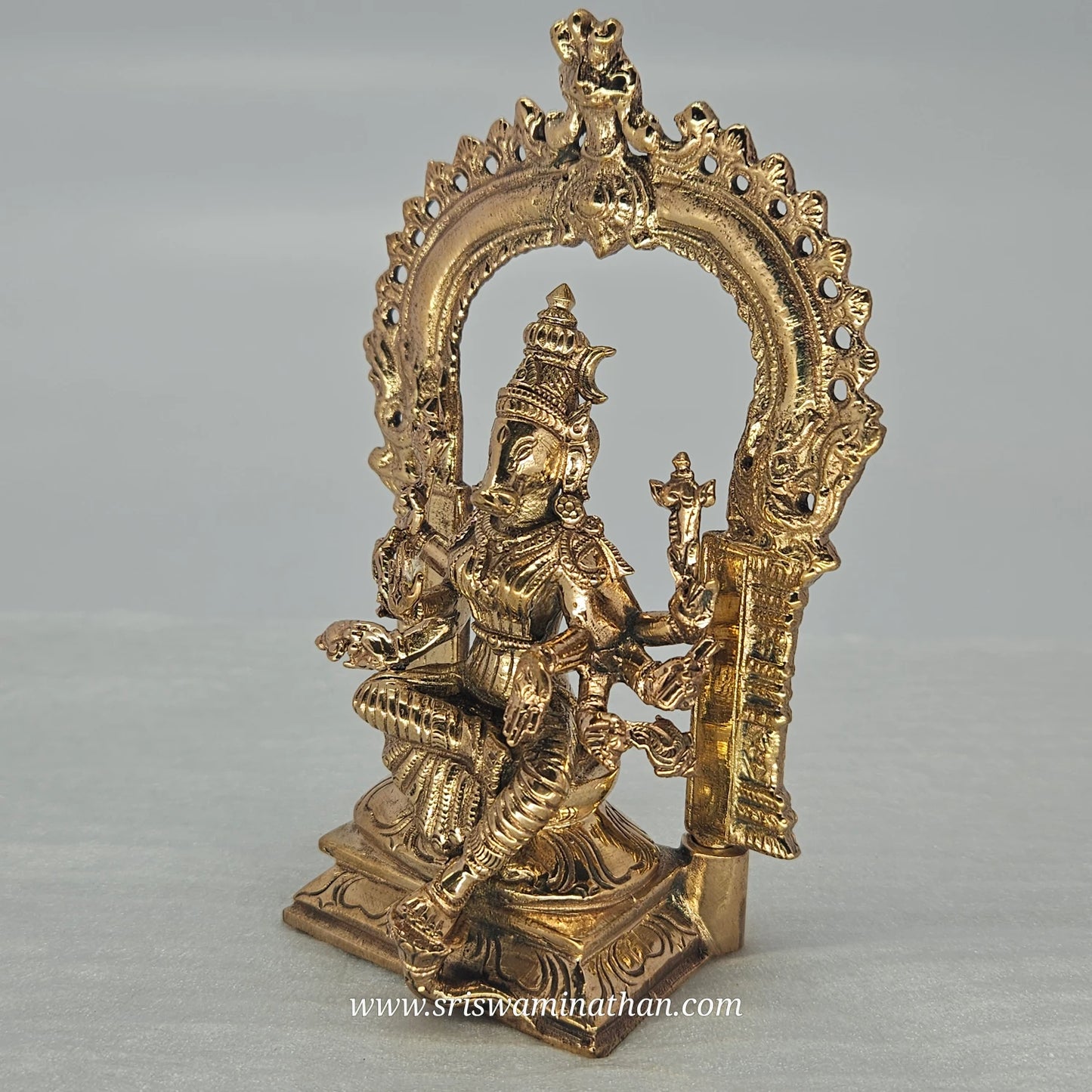 Handcrafted Panchaloha Varahi Amman Statue – South Indian Temple Art