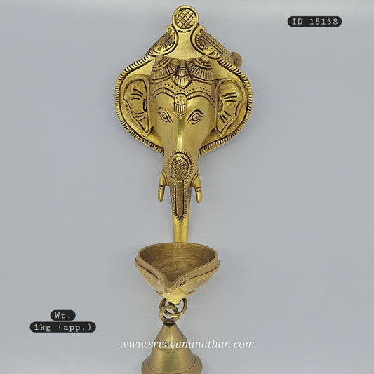 Elephant face bell 1 kg Antique